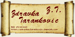 Zdravka Taranković vizit kartica